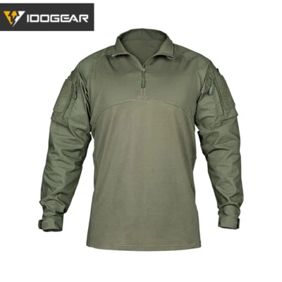 IDOGEAR BSR Tactical Shirt Combat Military w/ Elbow Pads Paintball Gear Airsoft - Image 1 of 4