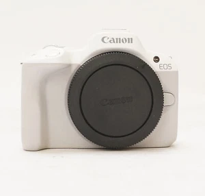 Canon EOS R50 Mirrorless Camera with 18-45mm Lens (White) - Picture 1 of 10