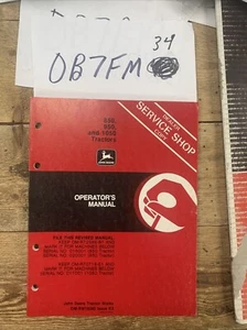 John Deere 850 950 1050 Tractors Operators Manual OM-RW19280 NOS - Picture 1 of 14