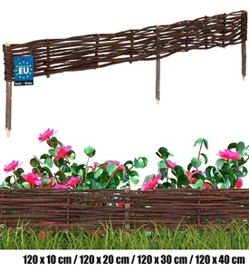 KOTARBAU® Beetbegrenzung Weidenzaun Beeteinfassung Beet Beetumrandung Rasenkante - Bild 1 von 33