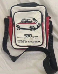 Fiat 500 SPORT HOCKENHEIM borsetto borsa bianco e crema originale tracolla - Imagen 1 de 17