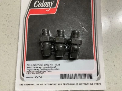 Línea de aceite/línea de ventilación Harley Davidson montaje UL EL & FL 1941-1964 parkerize 3047-3 Foto 1 de 2