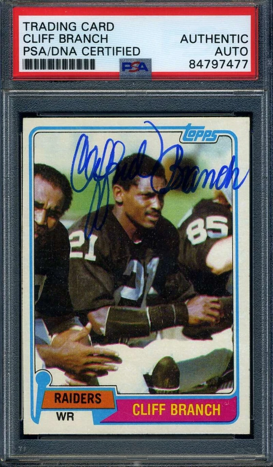 Cliff Branch PSA DNA Signed 1981 Topps Autograph - Image 1 of 1