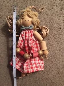 "Adorno de Navidad vintage de ángel de madera Kurt Adler de 6""" - Imagen 1 de 7
