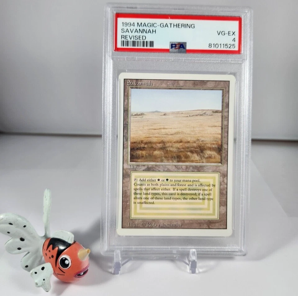 1994 Savannah Revised Vintage  MTG - Dual Land - Magic The Gathering -PSA 4 - Image 1 of 4