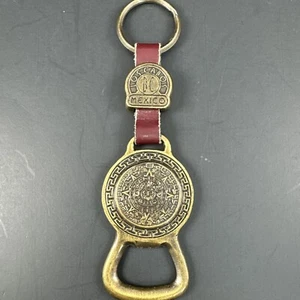 Los Cabos Mexico Collectable Leather Keychain Bottle Opener Double Sided - Picture 1 of 8