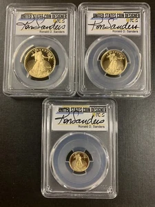 2014-W PCGS PR70 Gold Eagle Set.                  (3 coins set $25,$10,$5)Sander - Picture 1 of 2
