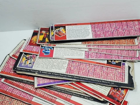 G1 Transformers Tech Specs Card File Cards You Pick 1-D Cover