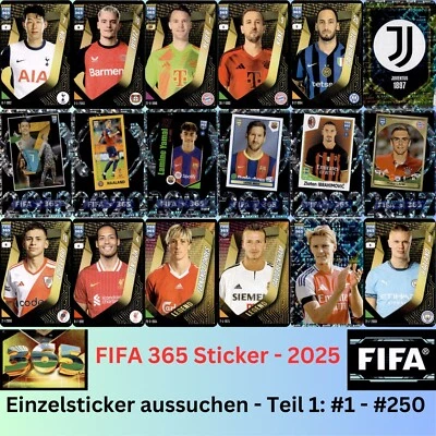 Panini FIFA 365 2025 10 Years Sticker - Aus ALLEN aussuchen - Teil 1: #1 - #250