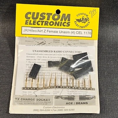 Custom Electronics JR/Hitec/Airtronics CEL Unassembled Radio Connector Build Kit - Image 1 of 4