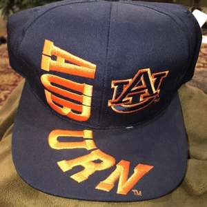 Vintage Auburn Tigers Headmaster Snapback Hat Big Logo Spell Out Cap 90s - Bild 1 von 6
