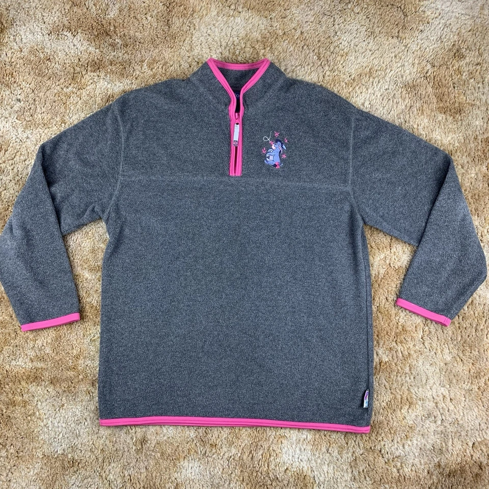 Disney Pooh Mujer Talla Grande Chaqueta Eeyore Gris y Rosa 1/4 Cremallera Pullover Foto 1 de 4
