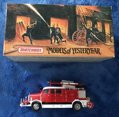 Matchbox Yesteryear Fire Engine Series 1938 Mercedes-Benz KS15 Truck YFE07 New - Image 1 of 4