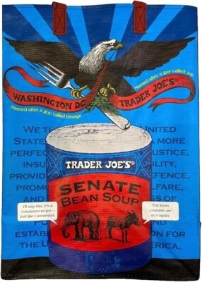 TRADER JOE'S Trader Joe’s Washington DC Reusable State/Region Tote Polypropylene Bag 6 Gallon