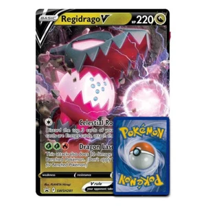 Pokemon Regidrago V SWSH281 XXL Jumbo Oversize - ENGLISH - PKM Card - Picture 1 of 3