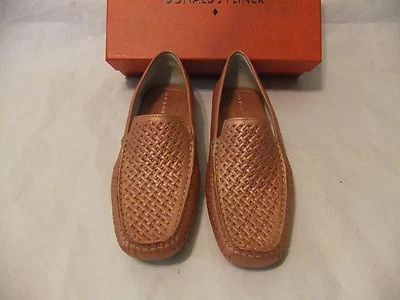 DONALD J PLINER Lula Pink Metallic Leather Loafer Moccasin Size 9 NIB $198  - Image 1 of 4