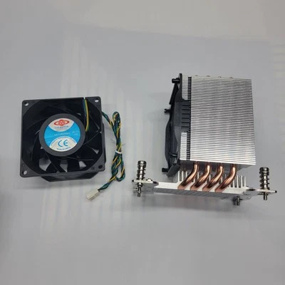 Dynatron A55 Aluminum Heatsink with heatpipe and Side Fan for AMD Socket SP6 NIB - Image 1 of 4