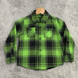 Dixxon Flannel Co Hemd Jugend Jungen XS DFC Youth Division grün Knopfleiste Flanell - Bild 1 von 8