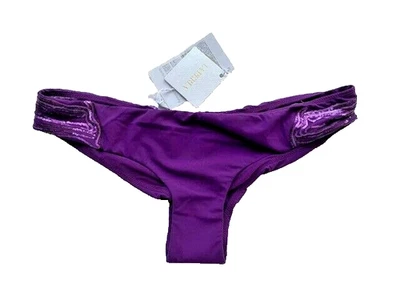 La Perla Bejeweled Brazilian Brief Bikini Bottom Purple ( M )  - Image 1 of 3