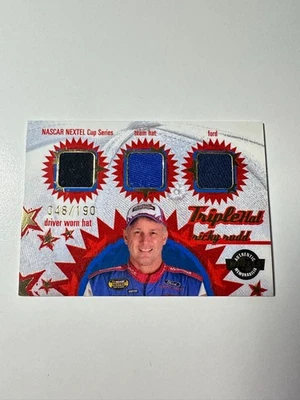 2005 Wheels American Thunder Ricky Rudd Triple Hat Relic /190 SP Ford NASCAR - Image 1 of 2