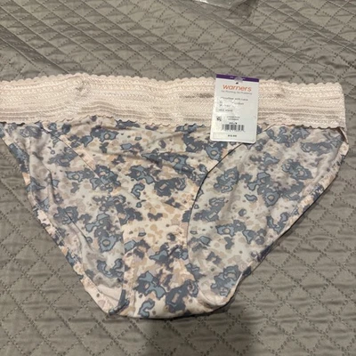 Braguita de bikini Warners talla 9 rosa/gris floral microfibra con encaje Foto 1 de 2