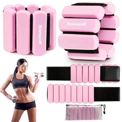 Pesas ajustables de muñeca y tobillo de 2 lb | Bandas de silicona para yoga pilata... Foto 1 de 4