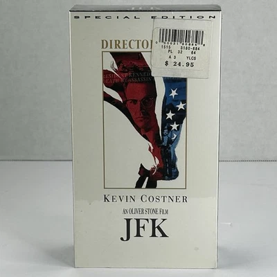 JFK (VHS, 1993) SEALED NEW - 2-Tape Set, Extended Directors Cut - Kevin Costner - Image 1 of 4
