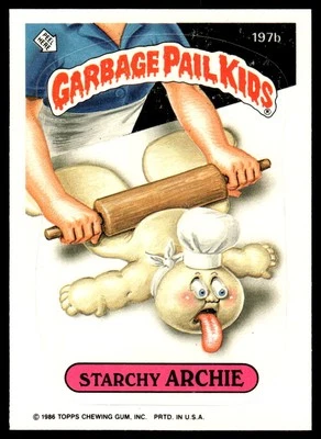 Garbage Pail Kids Series 5 1986 #197b Starchy Archie - Image 1 of 2