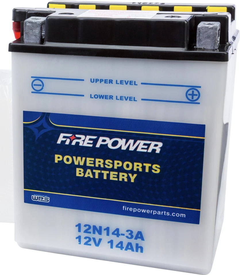 WPS Fire Power 12N14-3A Battery Yamaha/Kawasaki XS650/XS750/XS500/Z1 900/TX500 Foto 1 de 1