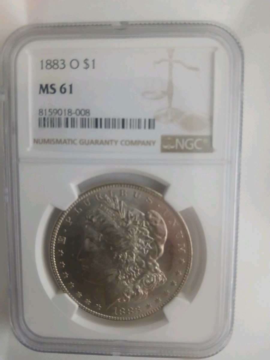 MS 61 Graded 1883 Year Morgan US Dollars (1878-1921) for