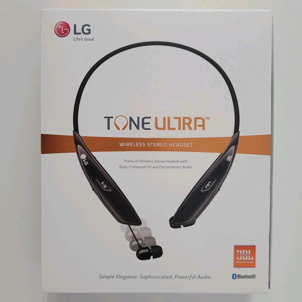LG TONE ULTRA HBS-810 Black Neckband Headsets -JBL Sound Bluetooth - Image 1 of 1