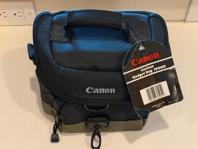 Canon 100EG Camera Gadget Bag Black/Olive w/ Strap – New w/ Tags - Image 1 of 4