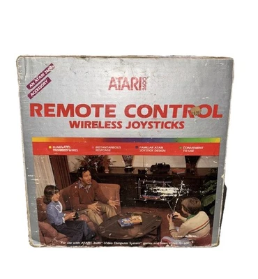 Atari 2600 Remote Control Wireless Joysticks 1983 w/ BOX + MANUAL  - Image 1 of 4