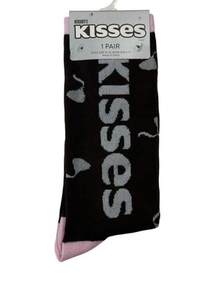 Hershey’s Kisses Candy Logo Crew Calcetines Hombre’s 10-13 Mujer’s 6-12 Divertido Novedad Regalo Foto 1 de 2