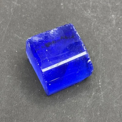 Lab Created 132.7 Ct Blue Sapphire Uncut Rough Earth Mined GEMS Source Verified - Image 1 of 4