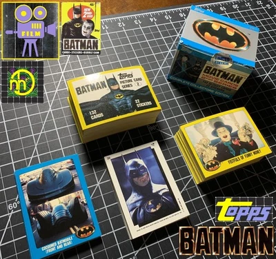 Tarjeta de coleccionista Topps Batman Movie Series 1 1989 + juego de pegatinas - incompleto Foto 1 de 2