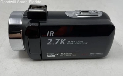 DVC Black Silver IR 2.7K 2688X1520P HD 16x Zoom Digital Video Camera Not Tested - Image 1 of 4