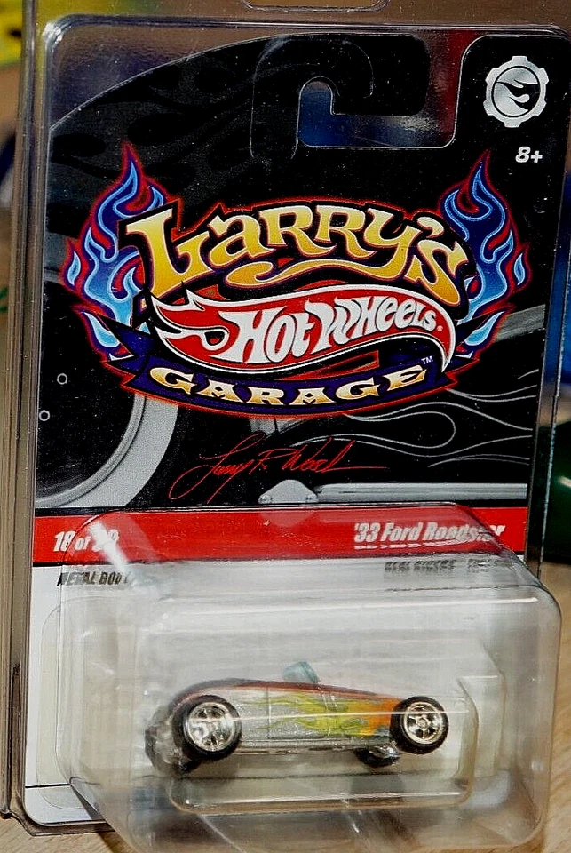 Coche de juguete modelo plateado Ford Roadster 1933 1:64 diecast Real Riders Hot Wheels 1/64 Foto 1 de 1