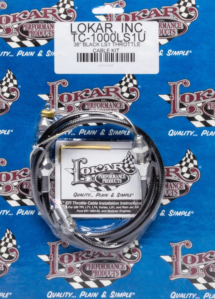 Cable de acelerador de alta tecnología Lokar TC-1000LS1U - 3 pies de largo - hardware incluido - Foto 1 de 1