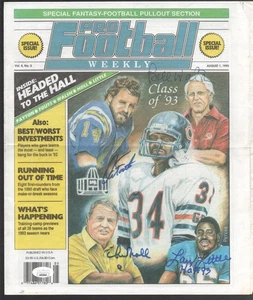 Dan Fouts Bill Walsh Noll LaRookiey Little HOF 93 Autograph Newspaper JSA Authen - Picture 1 of 1