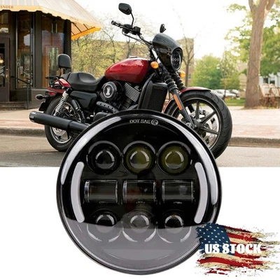 Faro proyector LED giro para Harley-Davidson Street 750 XG750 haz alto/bajo Foto 1 de 4