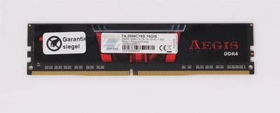 G.Skill Aegis 16 GB (1x16GB) F4-2666C19S-16GIS PC4-21300 (DDR4-2666) RAM (#6539) - Bild 1 von 2