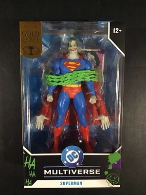 Figura de acción McFarlane DC Multiverse Superman Jokerized Gold Label 7" Foto 1 de 4