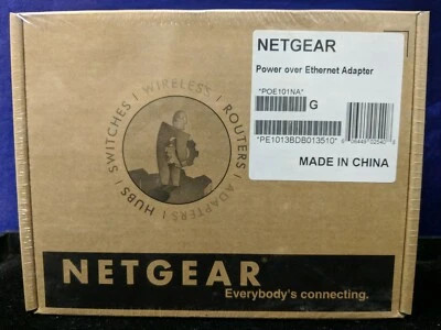 Brand New Sealed NetGear POE101 Power Over Ethernet Adapter 10/100 POE101NA - Image 1 of 3