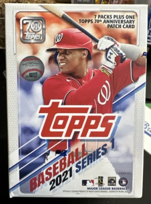 2021 Topps Series 1 Baseball Factory Sealed Blaster Box with Patch Card 🔥🔥🔥🔥 - image 1 of 3