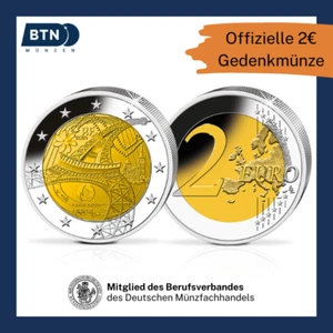 2 Euro Münze Frankreich Eiffelturm Olympia 2024 2€ Münze Stempelglanz Paris - Bild 1 von 1