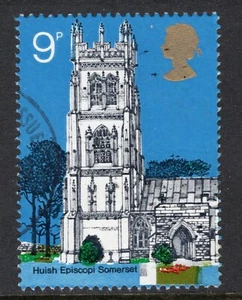 1971 9p CHURCHES COMMEMORATIVE 'PHOSPHOR OMITTED' VARIETY SUPERB USED. SG 908y - Picture 1 of 1