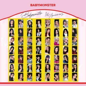 6pcs/set BABYMONSTER Member 1ST ANNIVERSARY Self Made Photo Cards . Photocards - Picture 1 of 8