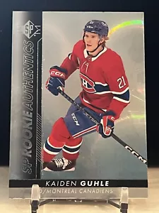 2022-23 UD SP Autentici Rookies Authentics Kaiden Guhle #111 Foilboard Parallelo - Foto 1 di 2