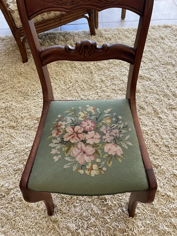 1930s Tell City Duncan Phyfe Dining Chair Carved Rose Back #3 Cover